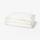 SCHERSMIN Housse de couette et taie(s), blanc, 1 place