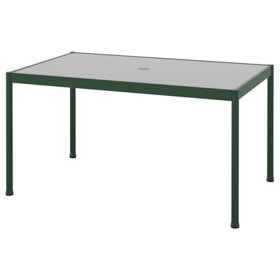 SEGERÖN Table, extérieur, vert foncé/gris clair, 35 7/8x57 7/8 "