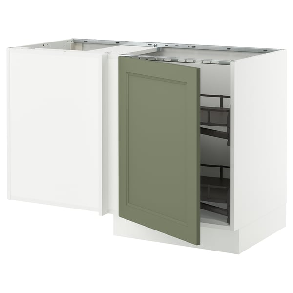 SEKTION Arm inf angle+aménagement coul, blanc/Axstad gris-vert, 50x24x30 "