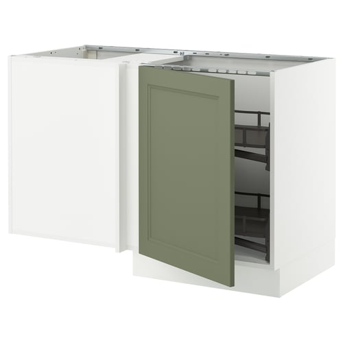 SEKTION Arm inf angle+aménagement coul, blanc/Axstad gris-vert, 50x24x30 "