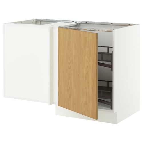 SEKTION Arm inf angle+aménagement coul, blanc/Sinarp chêne plaqué, 50x24x30 "