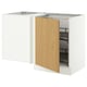 SEKTION Arm inf angle+aménagement coul, blanc/Sinarp chêne plaqué, 50x24x30 "