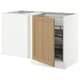 SEKTION Arm inf angle+aménagement coul, blanc/Vedhamn chêne, 50x24x30 "