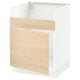 SEKTION Arm inf pr évier TALLSJÖN, blanc/Askersund effet frêne clair, 24x24x30 "
