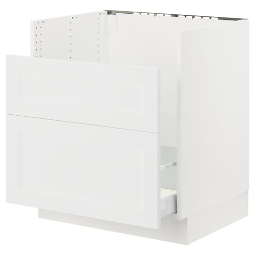 SEKTION Arm inf pr évier TALLSJÖN, blanc/Axstad blanc mat, 30x24x30 "