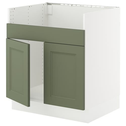 SEKTION Arm inf pr évier TALLSJÖN, blanc/Axstad gris-vert, 30x24x30 "
