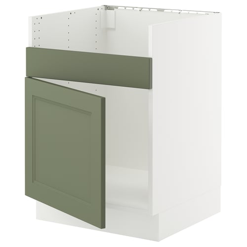 SEKTION Arm inf pr évier TALLSJÖN, blanc/Axstad gris-vert, 24x24x30 "