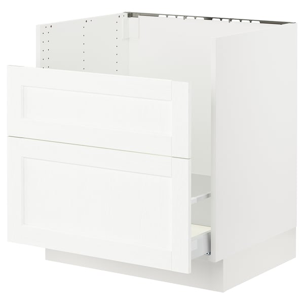 SEKTION Arm inf pr évier TALLSJÖN, blanc Enköping/blanc effet bois, 30x24x30 "