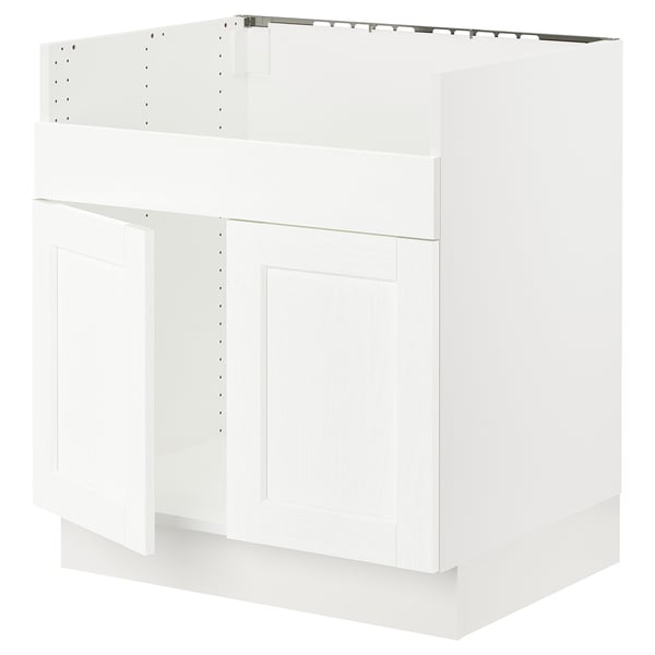 SEKTION Arm inf pr évier TALLSJÖN, blanc Enköping/blanc effet bois, 30x24x30 "