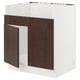 SEKTION Arm inf pr évier TALLSJÖN, blanc/Sinarp brun, 30x24x30 "