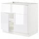 SEKTION Arm inf pr tabl cuiss/hotte 2 ptes, blanc/Ringhult blanc, 36x24x30 "