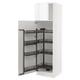 SEKTION Armoire avec rangement coulissant, blanc/Ringhult blanc, 24x24x80 "
