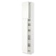 SEKTION Armoire haute+2 ptes/tablettes/5tir, blanc/Vallstena blanc, 18x15x90 "