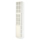 SEKTION Armoire haute 2 ptes vitr/1 pte, blanc/Bodbyn blanc cassé, 18x15x90 "