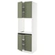 SEKTION Armoire haute four 4 ptes, blanc/Axstad gris-vert, 30x24x90 "