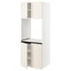 SEKTION Armoire haute four 4 ptes, blanc/Bodbyn blanc cassé, 30x24x80 "