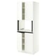 SEKTION Armoire haute micro-ondes 4 ptes, blanc/Aspudden blanc mat, 30x24x80 "