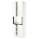 SEKTION Armoire haute micro-ondes 4 ptes, blanc/Aspudden blanc mat, 30x24x90 "
