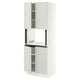 SEKTION Armoire haute micro-ondes 4 ptes, blanc/Aspudden gris clair, 30x24x80 "