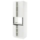 SEKTION Armoire haute micro-ondes 4 ptes, blanc/Voxtorp blanc mat, 30x24x90 "