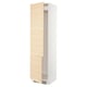 SEKTION Armoire haute pr réfrig/congélateur, blanc/Askersund effet frêne clair, 24x24x90 "