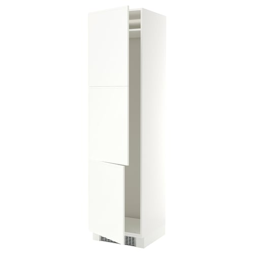 SEKTION Armoire haute pr réfrig/congélateur, blanc/Aspudden blanc mat, 24x24x90 "
