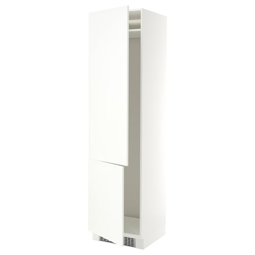 SEKTION Armoire haute pr réfrig/congélateur, blanc/Aspudden blanc mat, 24x24x90 "