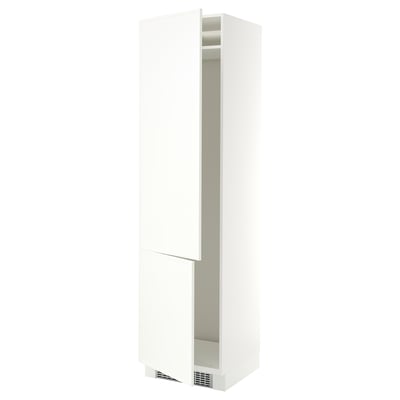 SEKTION Armoire haute pr réfrig/congélateur, blanc/Aspudden blanc mat, 24x24x90 "