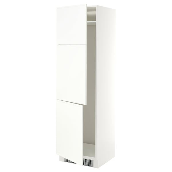 SEKTION Armoire haute pr réfrig/congélateur, blanc/Aspudden blanc mat, 24x24x80 "
