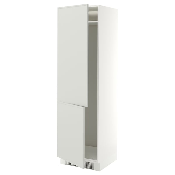 SEKTION Armoire haute pr réfrig/congélateur, blanc/Aspudden gris clair, 24x24x80 "