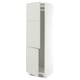 SEKTION Armoire haute pr réfrig/congélateur, blanc/Aspudden gris clair, 24x24x80 "