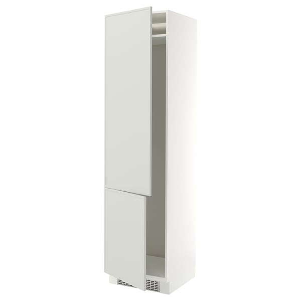 SEKTION Armoire haute pr réfrig/congélateur, blanc/Aspudden gris clair, 24x24x90 "