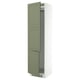 SEKTION Armoire haute pr réfrig/congélateur, blanc/Axstad gris-vert, 24x24x90 "