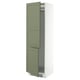 SEKTION Armoire haute pr réfrig/congélateur, blanc/Axstad gris-vert, 24x24x80 "
