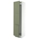 SEKTION Armoire haute pr réfrig/congélateur, blanc/Axstad gris-vert, 24x24x90 "