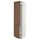 SEKTION Armoire haute pr réfrig/congélateur, blanc Enköping/brun effet noyer, 24x24x90 "
