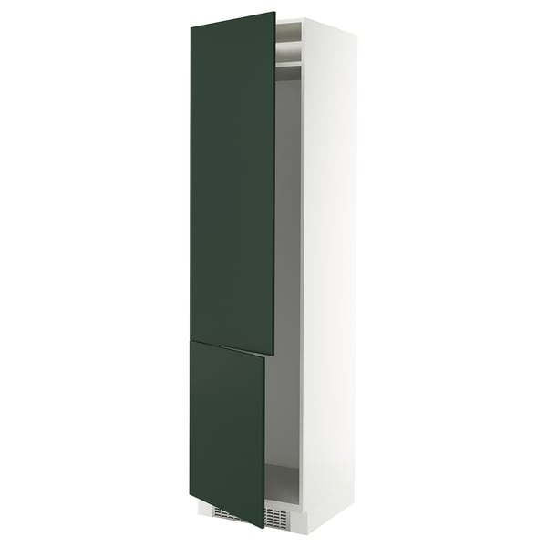 SEKTION Armoire haute pr réfrig/congélateur, blanc/Havstorp vert profond, 24x24x90 "
