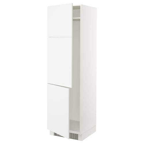 SEKTION Armoire haute pr réfrig/congélateur, blanc/Ringhult blanc, 24x24x80 "