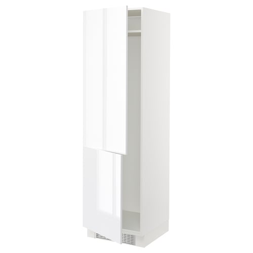 SEKTION Armoire haute pr réfrig/congélateur, blanc/Ringhult blanc, 24x24x80 "