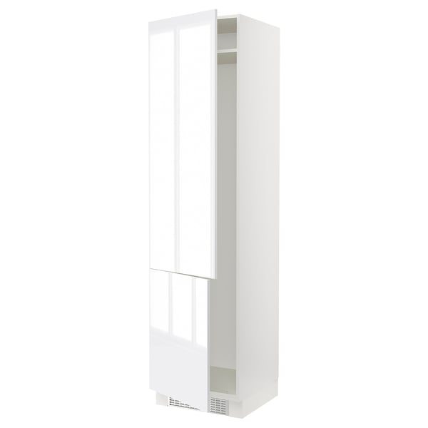 SEKTION Armoire haute pr réfrig/congélateur, blanc/Ringhult blanc, 24x24x90 "