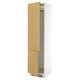 SEKTION Armoire haute pr réfrig/congélateur, blanc/Sinarp chêne plaqué, 24x24x90 "