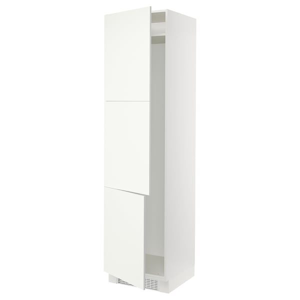 SEKTION Armoire haute pr réfrig/congélateur, blanc/Vallstena blanc, 24x24x90 "