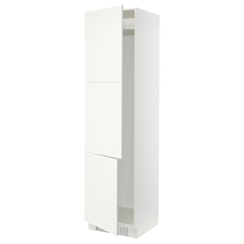 SEKTION Armoire haute pr réfrig/congélateur, blanc/Vallstena blanc, 24x24x90 "