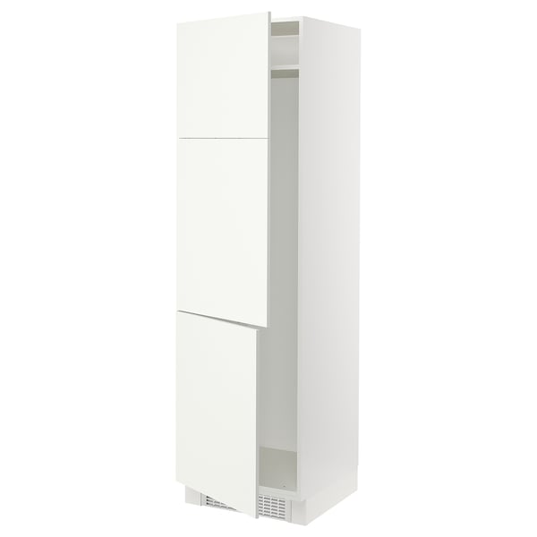SEKTION Armoire haute pr réfrig/congélateur, blanc/Vallstena blanc, 24x24x80 "
