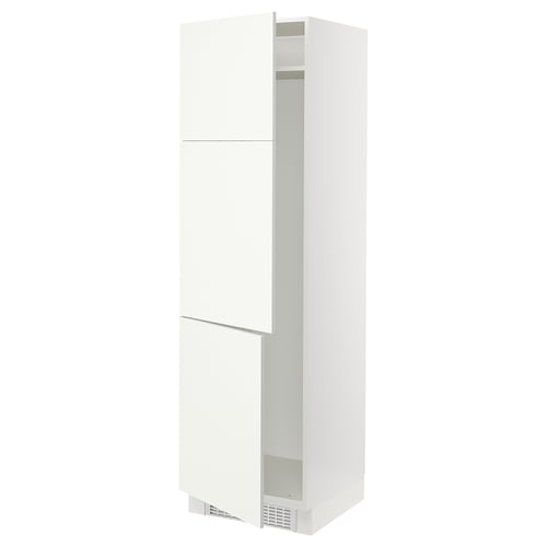 SEKTION Armoire haute pr réfrig/congélateur, blanc/Vallstena blanc, 24x24x80 "
