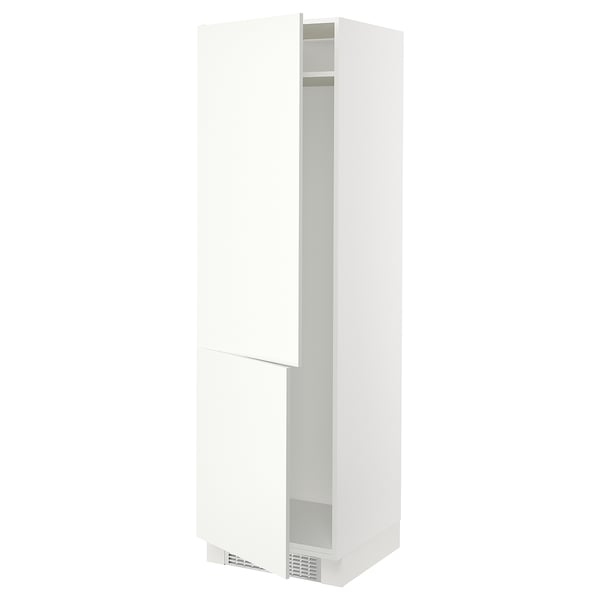 SEKTION Armoire haute pr réfrig/congélateur, blanc/Vallstena blanc, 24x24x80 "