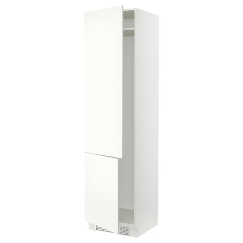 SEKTION Armoire haute pr réfrig/congélateur, blanc/Vallstena blanc, 24x24x90 "
