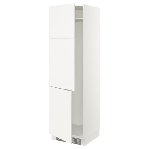 SEKTION Armoire haute pr réfrig/congélateur, blanc/Veddinge blanc, 24x24x80 "