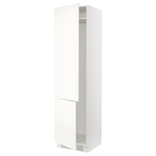 SEKTION Armoire haute pr réfrig/congélateur, blanc/Veddinge blanc, 24x24x90 "