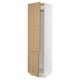 SEKTION Armoire haute pr réfrig/congélateur, blanc/Vedhamn chêne, 24x24x90 "